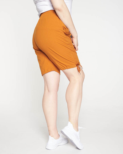 Short femme camel jusqu'aux genoux - Vêtements