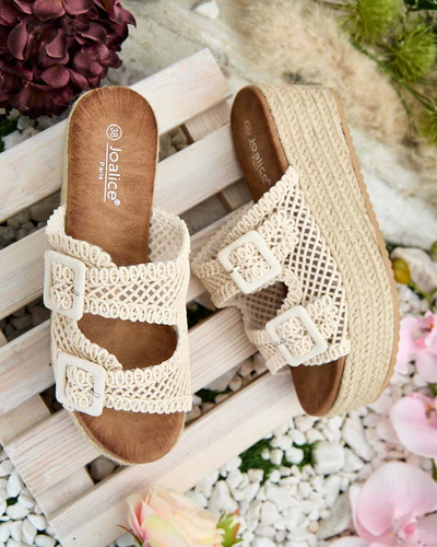 Royalfashion Tongs à plateforme Olcana pour femme