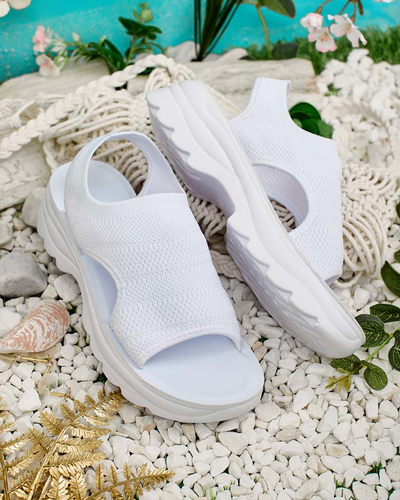Royalfashion Sandales pour femmes avec tige Viss