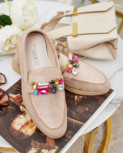 Royalfashion Mocassins ajourés pour femme Mettele