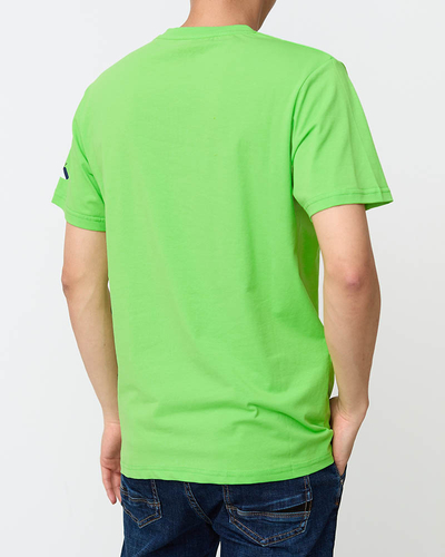 T-shirt imprimé homme vert - Vêtements