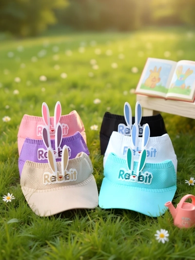 Royalfashion Visière pour enfants avec oreilles de lapin