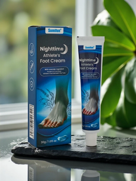 Crème apaisante pour les pieds pour la nuit