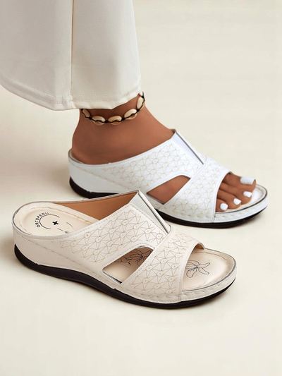 Royalfashion Claquettes pour femmes à semelle épaisse Nova Step