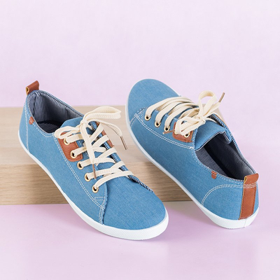 OUTLET Baskets à lacets Sindri bleu clair pour femme - Chaussures