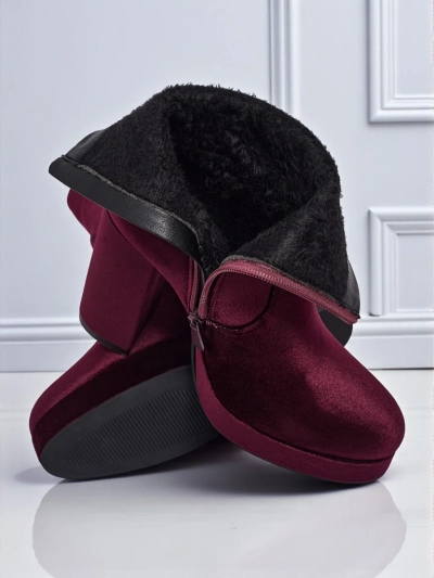 Bottines pour femmes à talons épais imitation velours Miss
