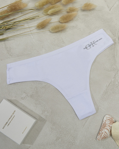 String femme coton blanc - Sous-vêtement