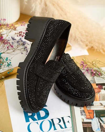 Royalfashion Mocassins femme avec zircons Epolls