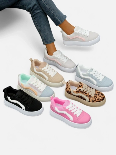 Royalfashion Baskets de Sport à Plateforme pour Femmes Ensis