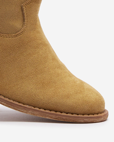 Bottes de cowboy sur un coin intérieur en chameau Bluestone - Chaussures 1