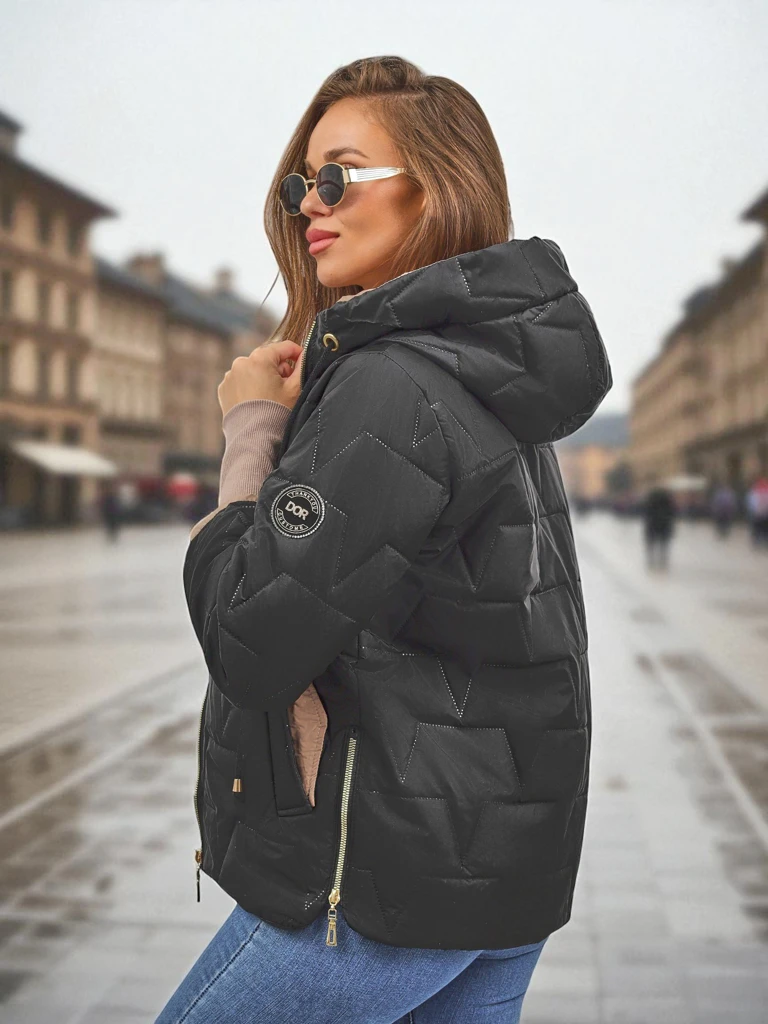 Veste matelassée pour femmes avec capuche et poignets élastiqués Silent Ridge