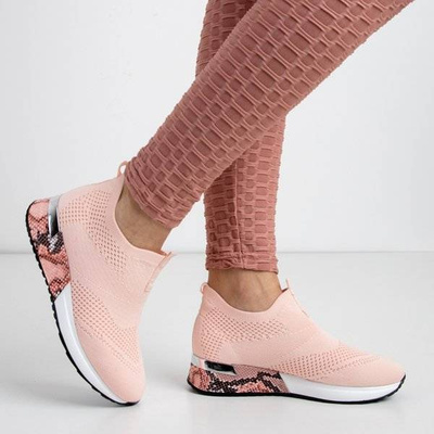 OUTLET Chaussures de sport à enfiler rose clair pour femme Bindina - Footwear