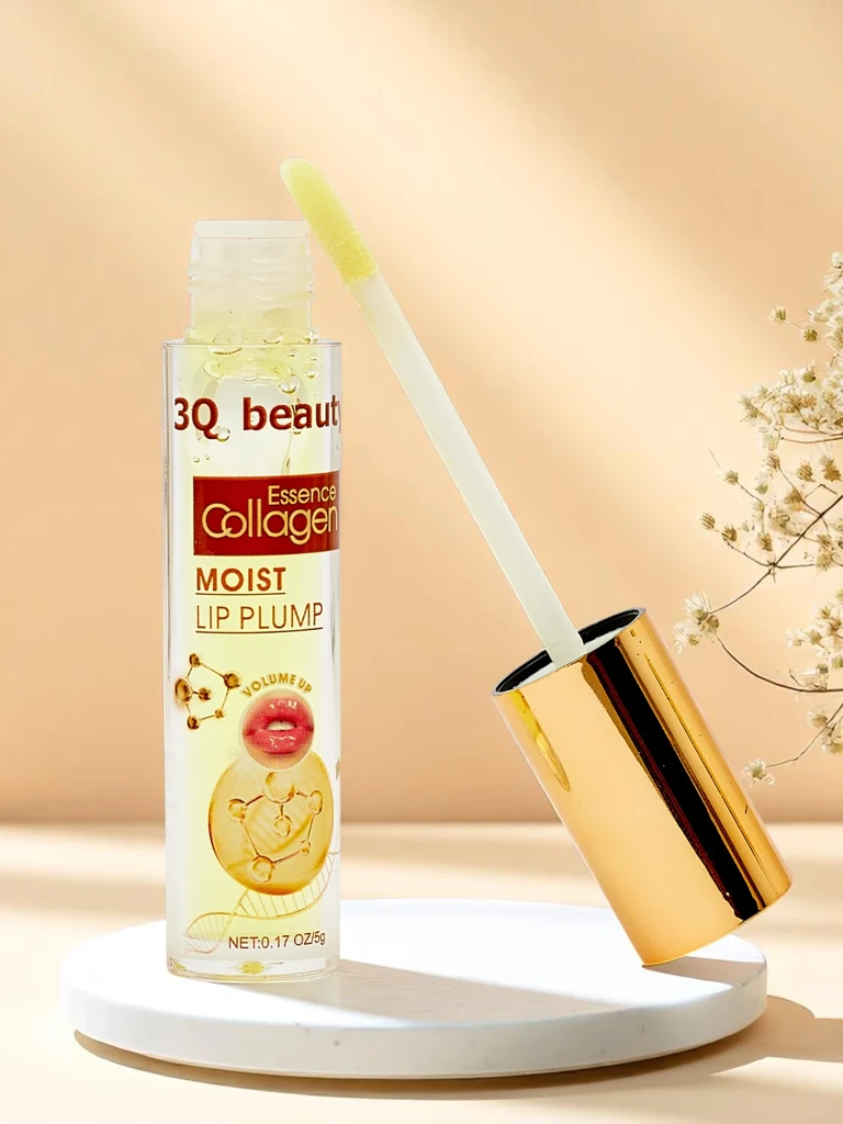3Q Beauty Huile à lèvres hydratante au collagène