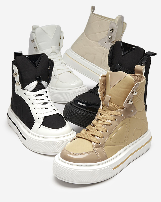 Baskets de sport femme blanches Asmako- Buty