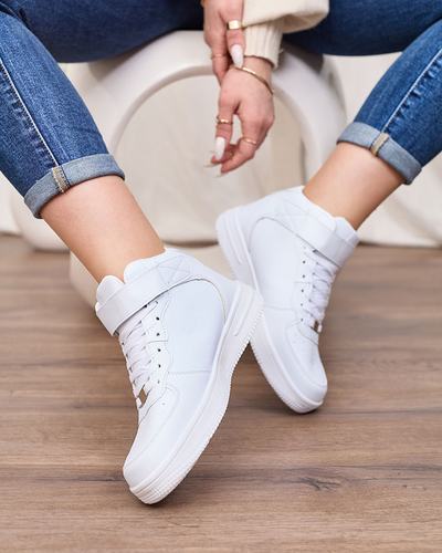 Royalfashion Baskets sportives pour femme en blanc Futtes