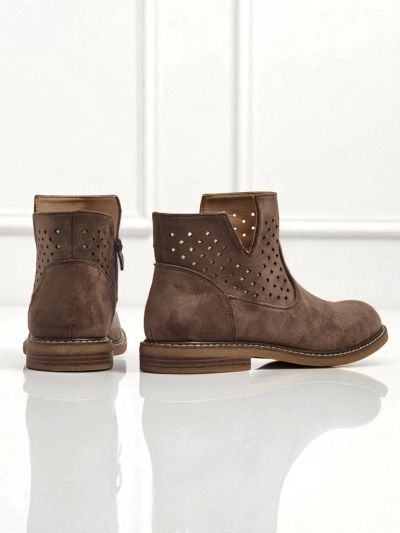 Bottines pour femmes en cuir naturel Rito