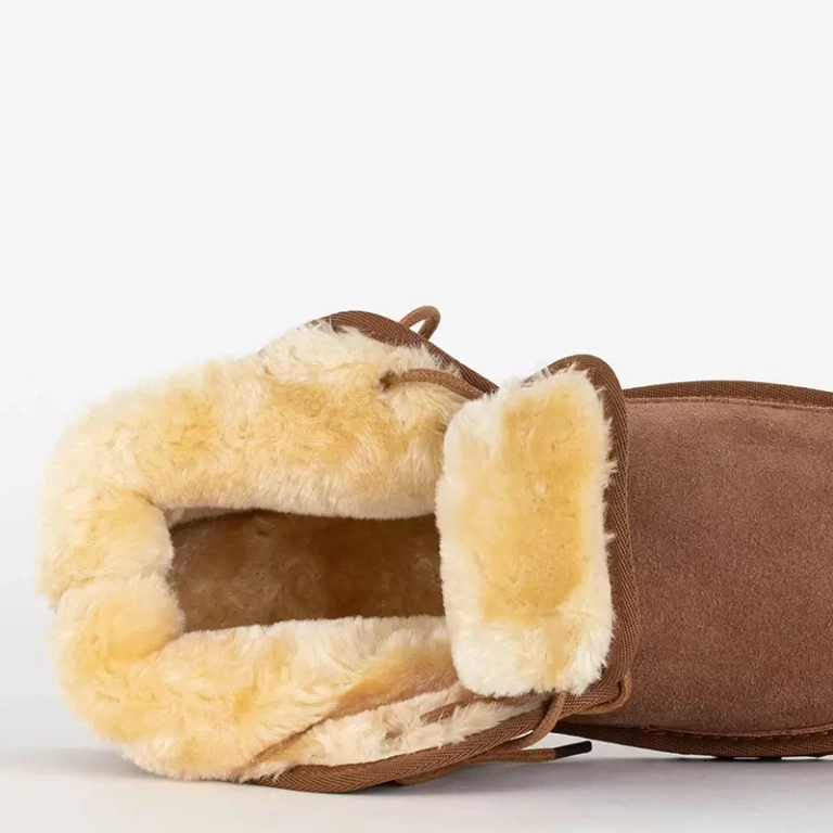 OUTLET Bottes de neige homme camel Gavin - Chaussures