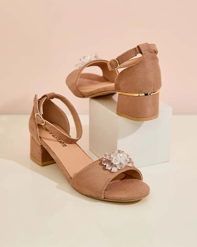 Royalfashion Sandales à strass Voleso pour femme