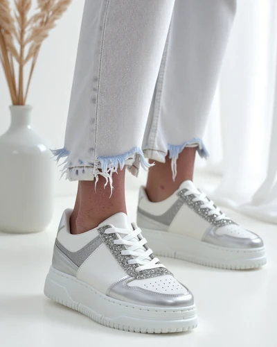 Baskets Royalfashion pour femmes avec paillettes Qisofi