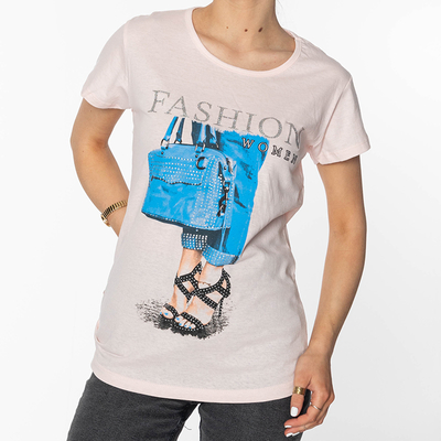 T-shirt femme Powder avec imprimé FASHION-Clothing