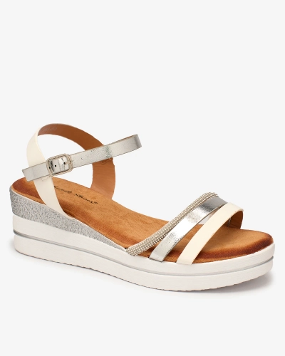 Royalfashion Sandales à ancre argentée Afocla pour femme