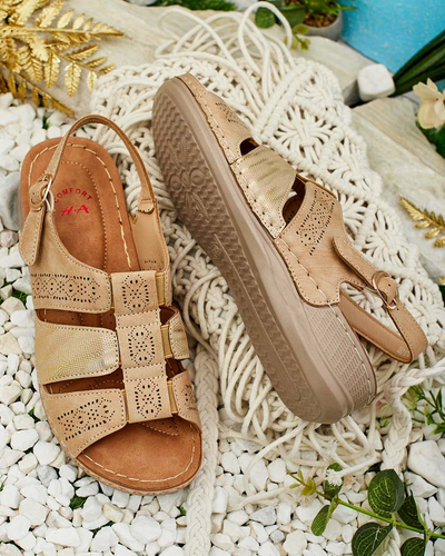 Royalfashion Sandales pour femmes avec dessus Limmin