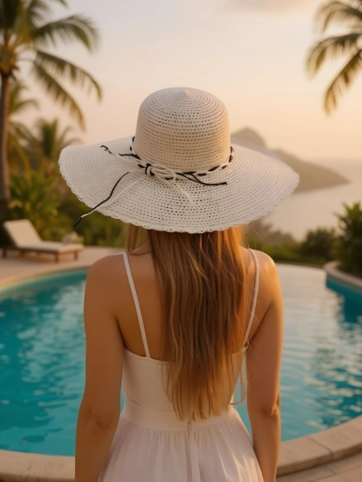Chapeau de paille pour femmes Royalfashion Brisa