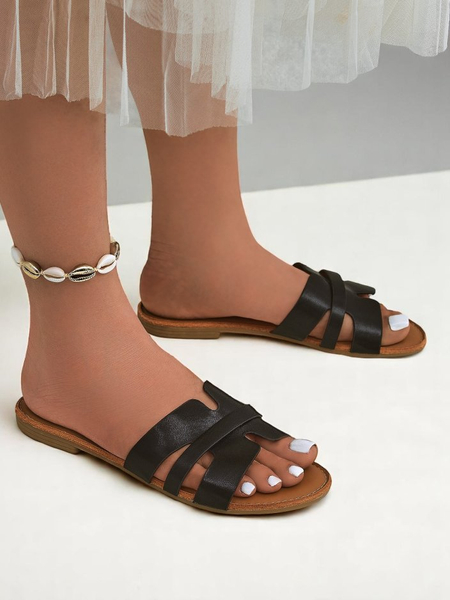 Royalfashion Mules à semelle plate pour femme Livia Soft