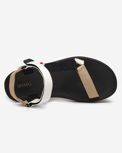 Icon Sandales blanches en tissu pour femme Ojo- Footwear