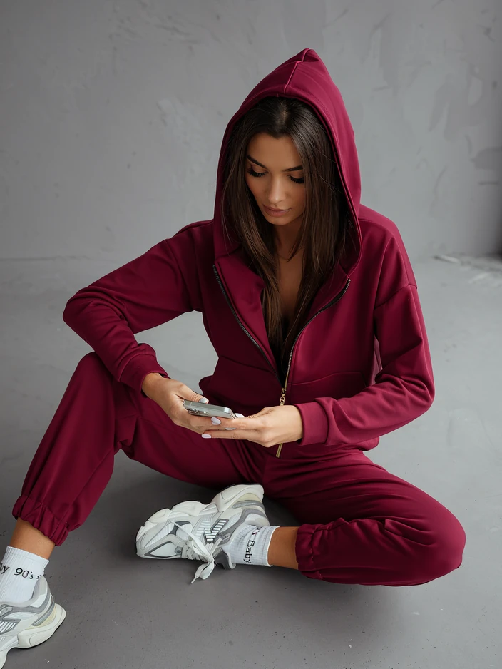 Royalfashion Ensemble de survêtement en coton pour femmes