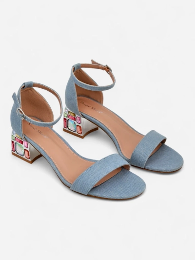 Sandales Royalfashion pour femmes avec talons décoratifs Ballou