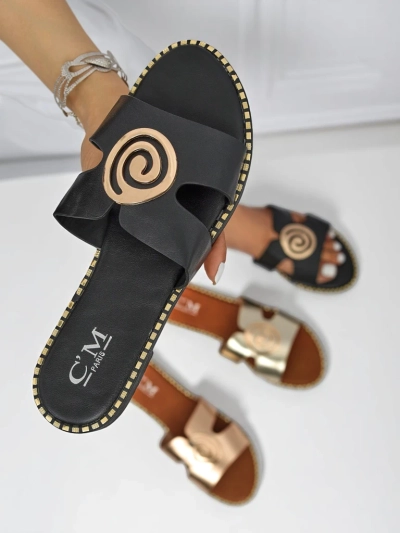 Royalfashion Mules à semelle plate pour femme Glam Bliss