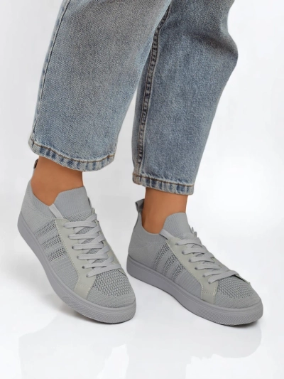 Baskets Androsia Grises - Chaussures de sport plates et élégantes pour l'été et le printemps