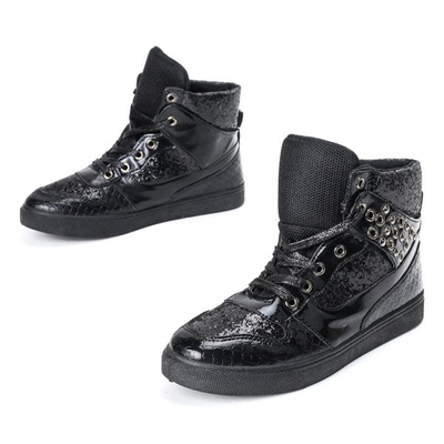 Czarne sznurowane sneakersy Martsiana - Obuwie