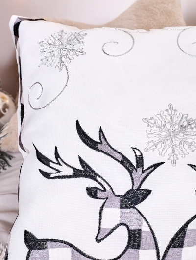 oyalfashion Housse de coussin décorative de Noël