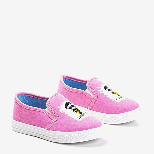 Baskets à enfiler roses pour enfants Blueberries - Chaussures