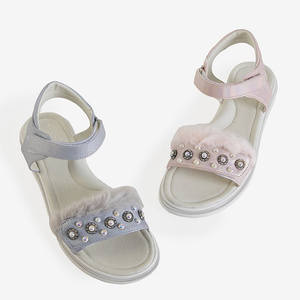 Sandales pour enfants en argent avec ornements Gufal - Footwear