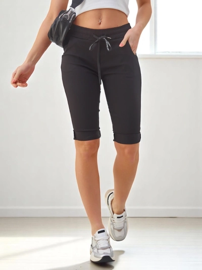 Royalfashion Viscose shorts pour femmes mi-cuisse