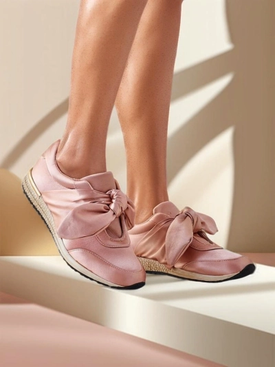 Baskets Royalfashion pour femmes avec nœud Socca