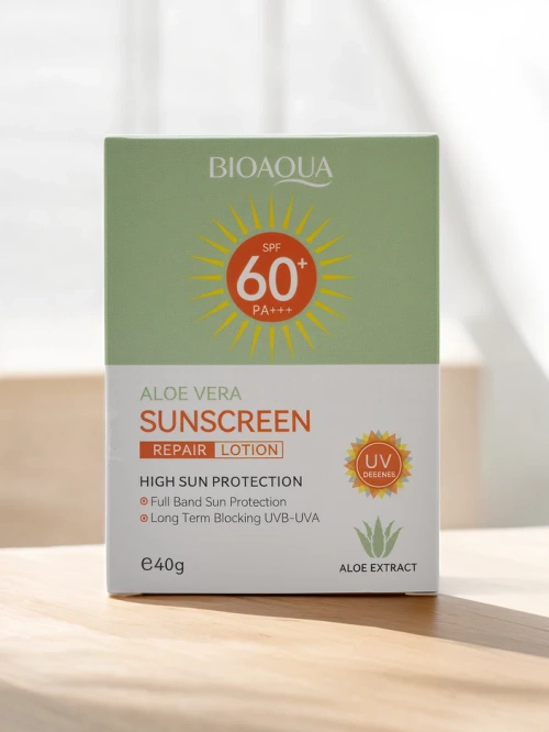 Crème Solaire Bioaqua avec Aloe Vera 60 SPF 40g