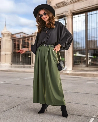 Royalfashion Pantalon large pour femme