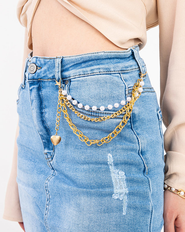 Jupe femme en jean bleu au-dessus du genou GRANDE TAILLE - Vêtements