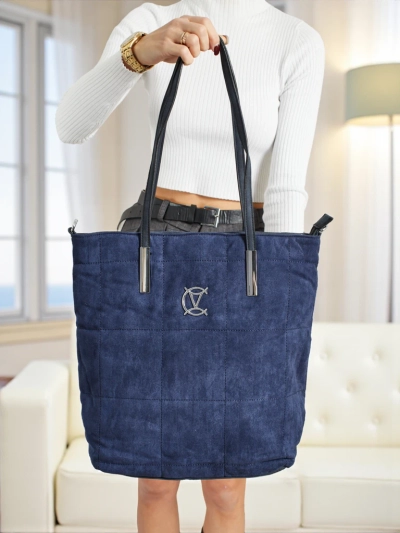 Sac à main shopper pour femmes Caryenne en éco-daim