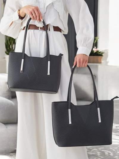 Sac double Royalfashion pour femmes avec embossage