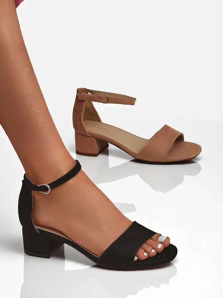 Royalfashion Sandales à talons bas SoftHeels pour femmes