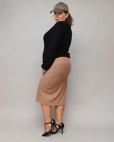 Royalfashion Ensemble décontracté pour femme en noir et marron