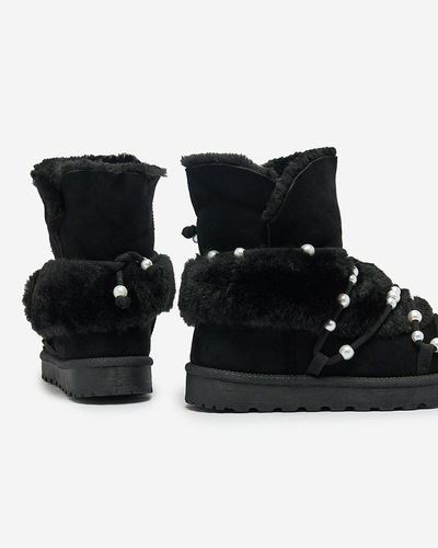 Royalfashion Bottes de neige pour femmes avec perles Cuvilav