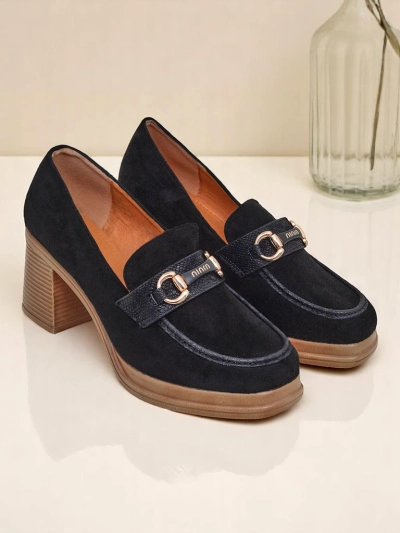 Mocassins à talon bloc pour femme Royalfashion Apareus