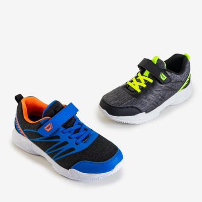 Chaussures de sport grises pour garçon avec inserts fluo Mirelo - Footwear