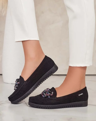 Royalfashion Mocassins ajourés perlés pour femme Namis